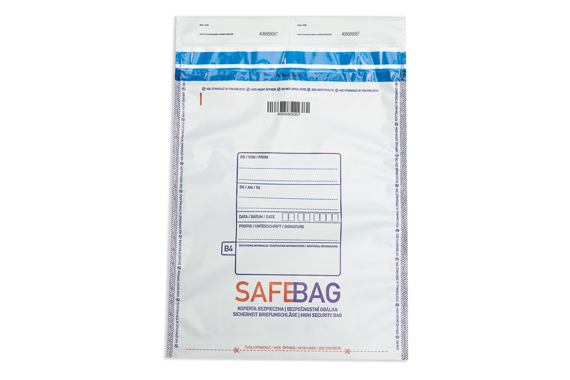 Koperta bezpieczna B4 275x375 SafeBag biała
